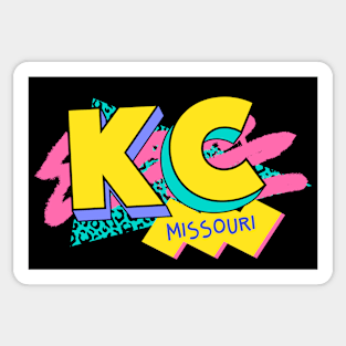 Retro 90s Kansas City KC / Rad Memphis Style / 90s Vibes Sticker